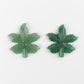 Green Aventurine Leaf Carvings