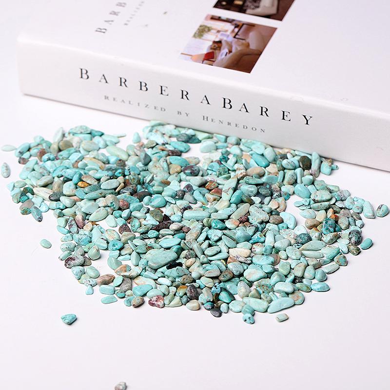 0.1kg 5-7mm Natural Turquoise Chips for Decoration Wholesale Crystals USA
