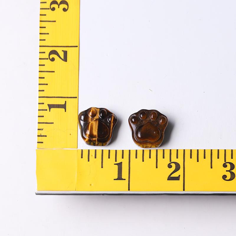 Tiger Eye 0.7" Cat Paw Crystal Carvings Wholesale Crystals USA