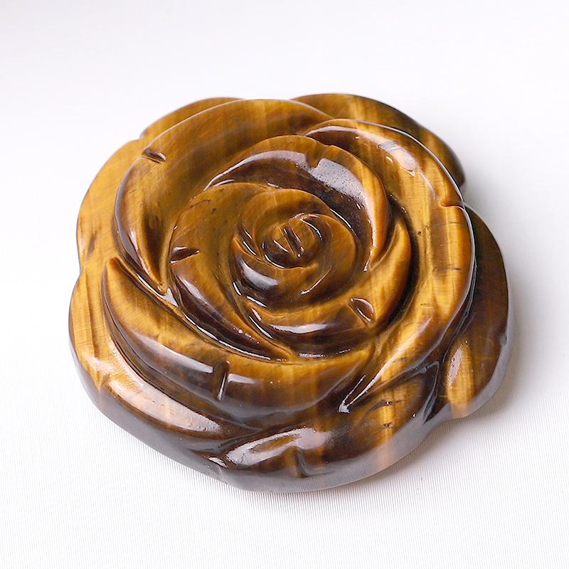 1.2" Rose Flower Crystal Carvings Wholesale Crystals USA
