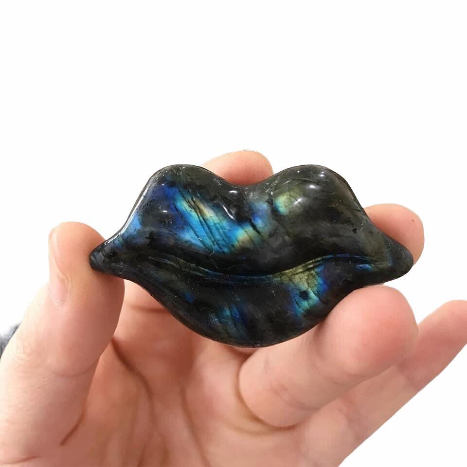 Labradorite Lip Carving Wholesale Crystals USA