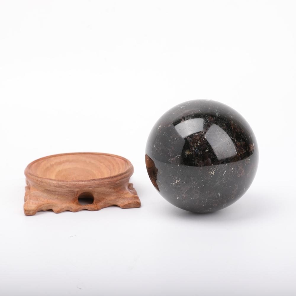 Astrophlite Sphere With Wooden Stand 1 Set Wholesale Crystals USA