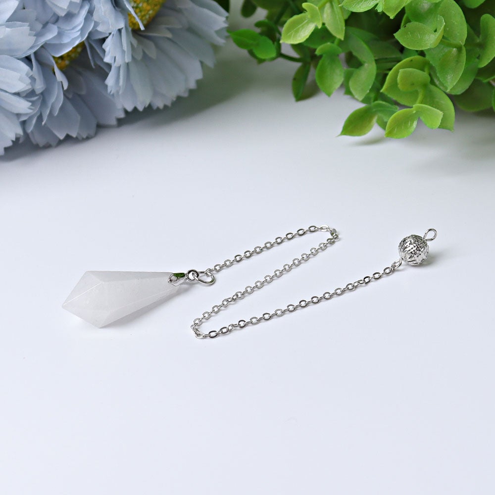 9" One Terminated Point Crystal Pendulum Wholesale Crystals USA
