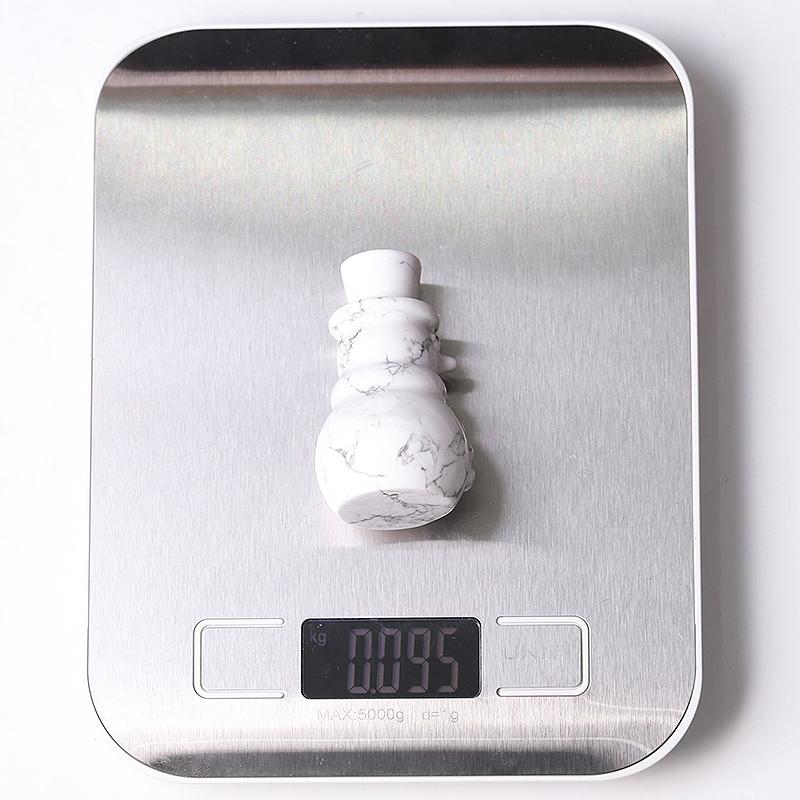 2.35" Howlite Snowman Crystal Carvings Wholesale Crystals USA