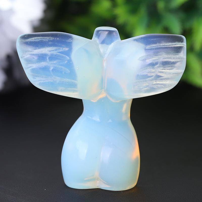 2" Crystal Model with Wings Crystal Carvings Wholesale Crystals USA