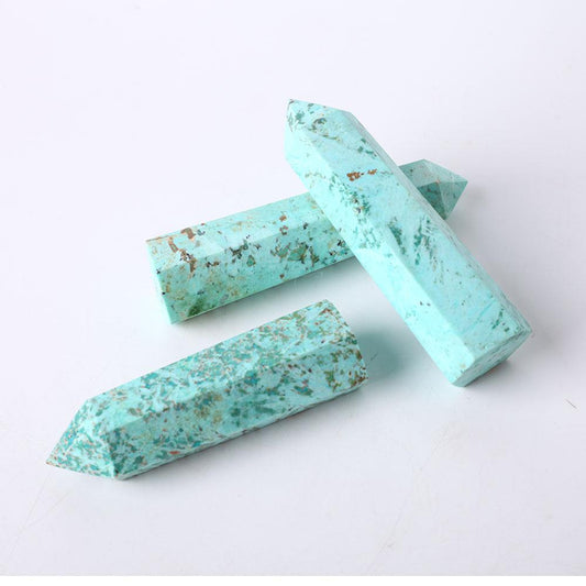Set of 3 Chrysocolla Crystal Points Wholesale Crystals USA