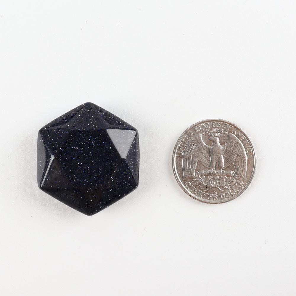 Blue Sand Stone Crystal Carving Star Shape Worry Stones Wholesale Crystals USA