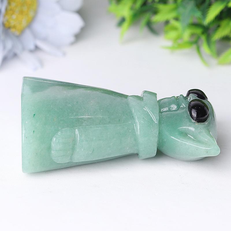 3" Green Aventurine Baby Yoda Master Crystal Carvings Wholesale Crystals USA
