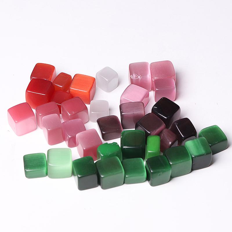 0.1kg Cat Eye Colorful Tumbles Wholesale Crystals USA