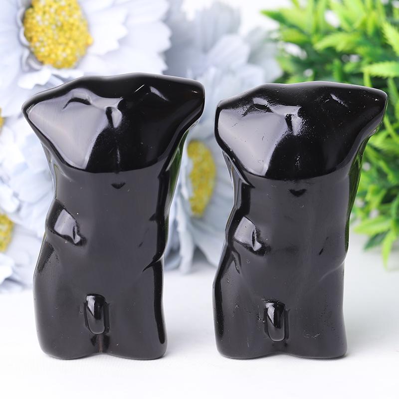 2.0-3.0" Black Obsidian Model Crystal Carvings Wholesale Crystals USA