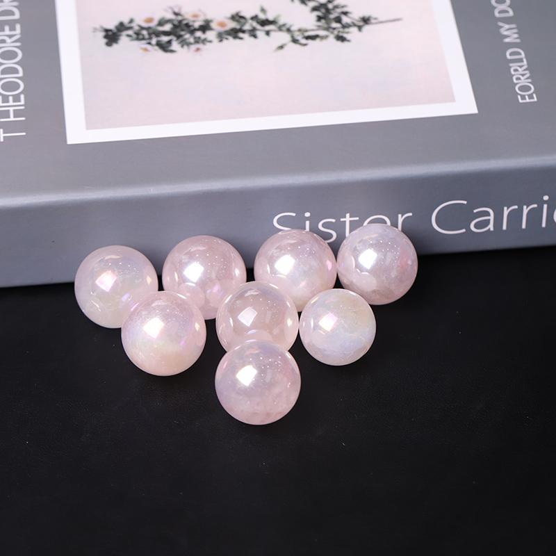 0.25kg Aura Rose Quartz Crystal Sphere Wholesale Crystals USA
