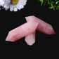 Natural Rose Quartz Double Terminated Points Wholesale Crystals USA