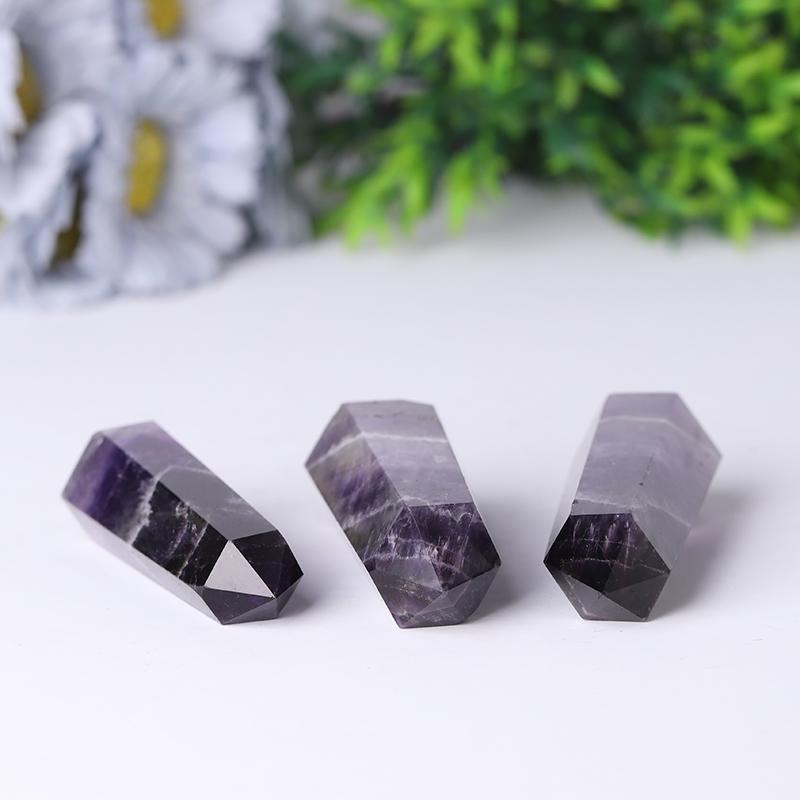 Wholesale Natural Dream Amethyst  Chevron-Amethyst Points Wholesale Crystals USA