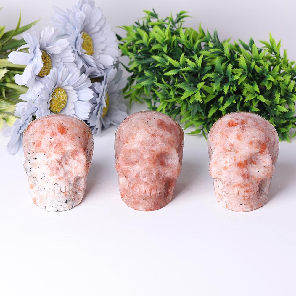 Golden Strawberry Quartz Crystal Skull Carvings Wholesale Crystals USA
