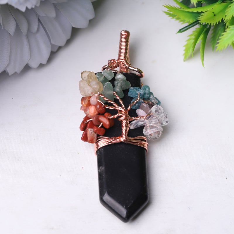 2.5" Tree of Life Crystal Pendant Wholesale Crystals USA