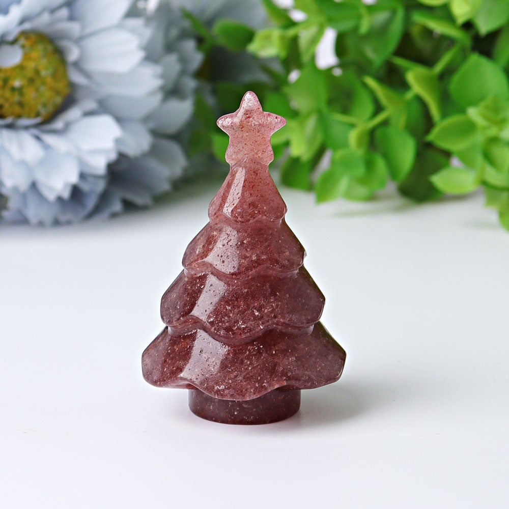 2"-2.5" Christmas Tree Crystal Carvings Wholesale Crystals USA