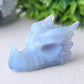 2.7" Blue Opalite Dragon Head Crystal Carvings Wholesale Crystals USA