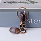 3.3" Amethyst Black Obsidian with Skull Decoration Pendant Wholesale Crystals USA