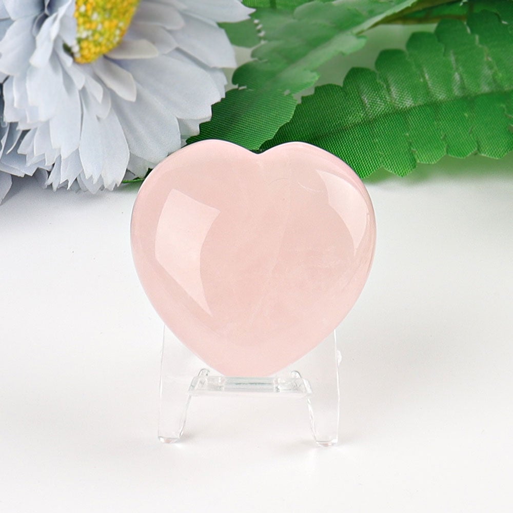 1.5" Heart Crystal Carvings Wholesale Crystals USA