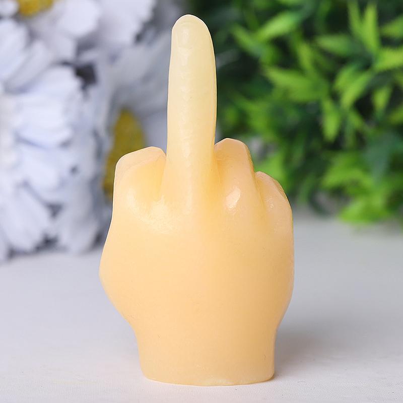 3" Yellow Jade Hand Crystal Carvings Wholesale Crystals USA