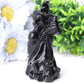 4.5" Black Obsdian Witch Crystal Carvings for Halloween Wholesale Crystals USA