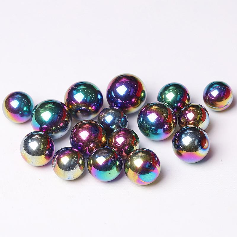 High Quality Titanium Aura Crystal Spheres Crystal Balls for Healing Wholesale Crystals USA
