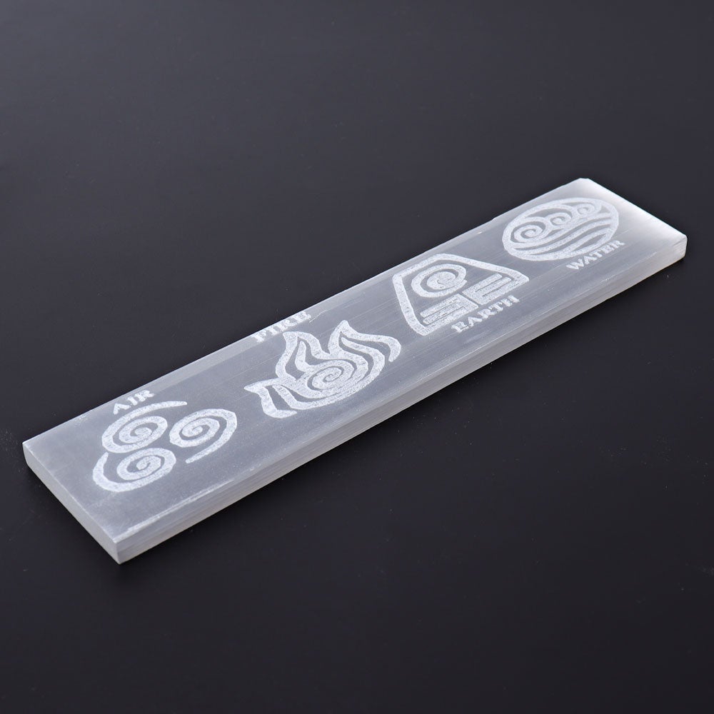 7.7" Selenite Stick with Printing Wholesale Crystals USA