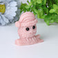 2.1" Pink Opal Owl Crystal Carvings for Christmas Wholesale Crystals USA