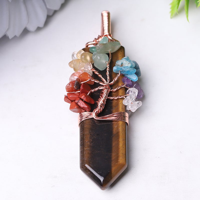2.5" Tree of Life Crystal Pendant Wholesale Crystals USA