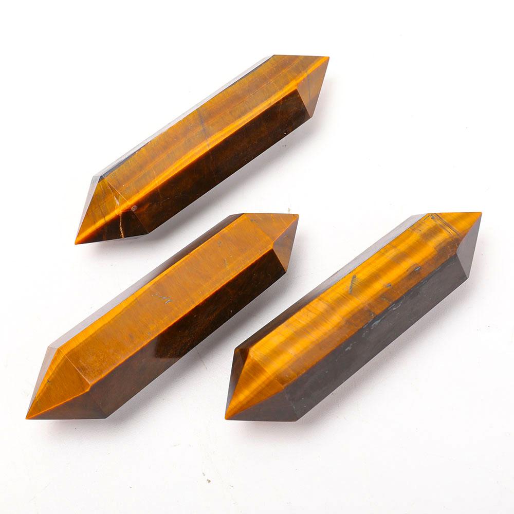 Set of 3 Tiger Eye DT Points Wholesale Crystals USA