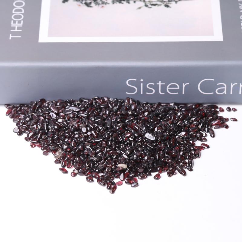 0.1kg High Quality 5-7mm Natural Garnet Chips Wholesale Crystals USA