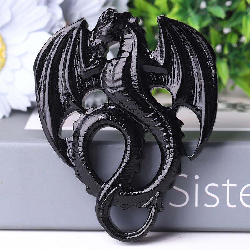 4" High Quality Dragon Crystal Carvings for Decoration Wholesale Crystals USA