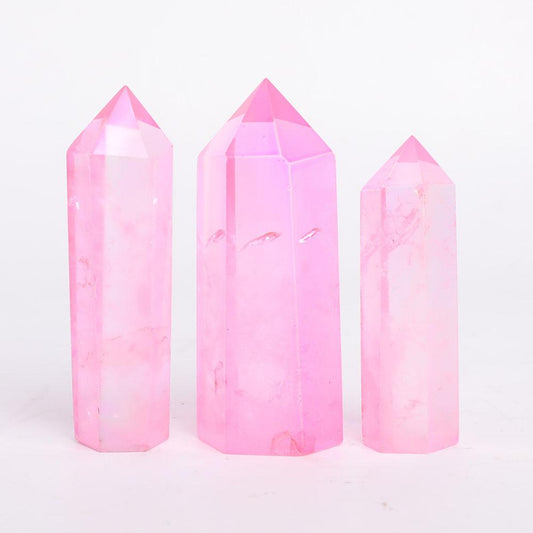 Set of 3 Aura Pink Points Wholesale Crystals USA