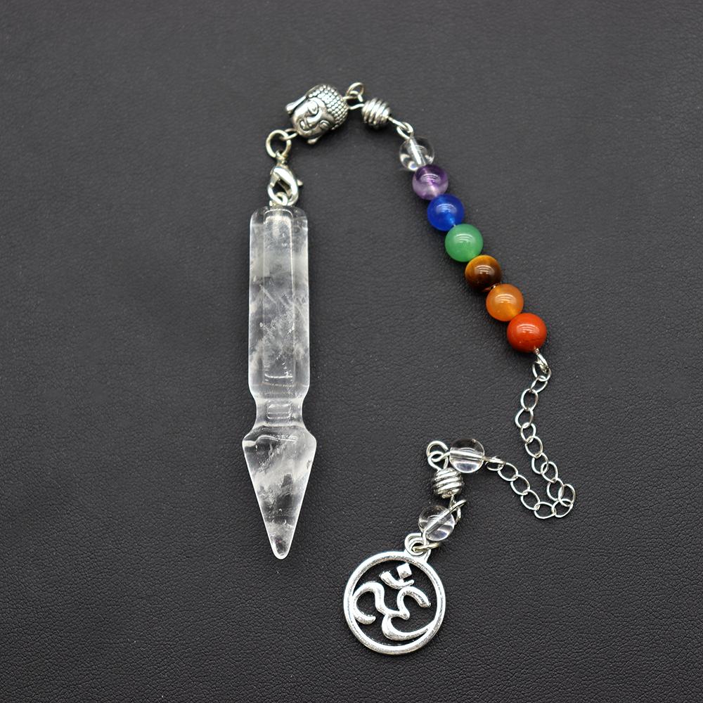 7 Chakra Healing Crystal Dowsing Pendulum Reiki Balance Meditation Jewelry Wholesale Crystals USA