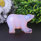 3" Pink Opal Bear Carving for Collection Crystal Gift Wholesale Crystals USA