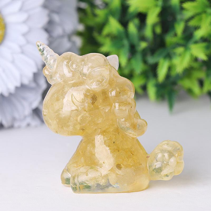 2.5"-3.0" Resin Unicorn Crystal Carvings Wholesale Crystals USA