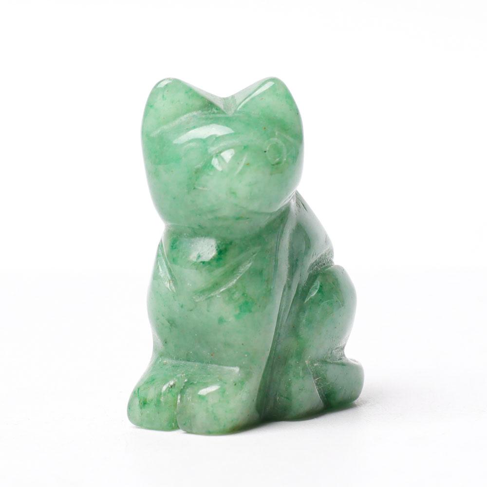 1.5" Cat Figurine Crystal Carvings Wholesale Crystals USA