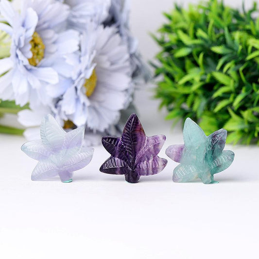 Fluorite Leaf Crystal Carvings Wholesale Crystals USA