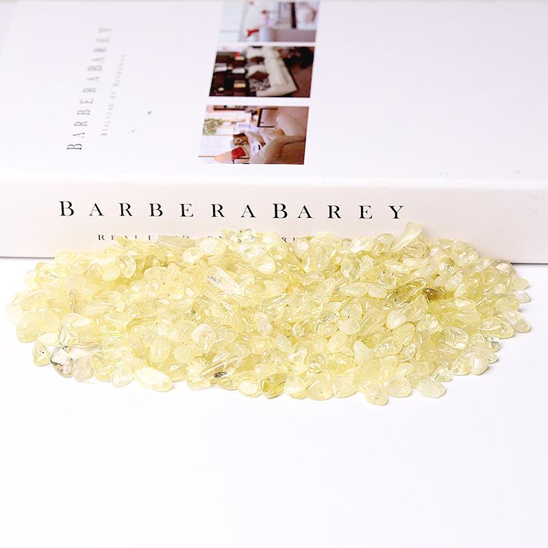 0.1kg Different Size Citrine Chips for Decoration Wholesale Crystals USA