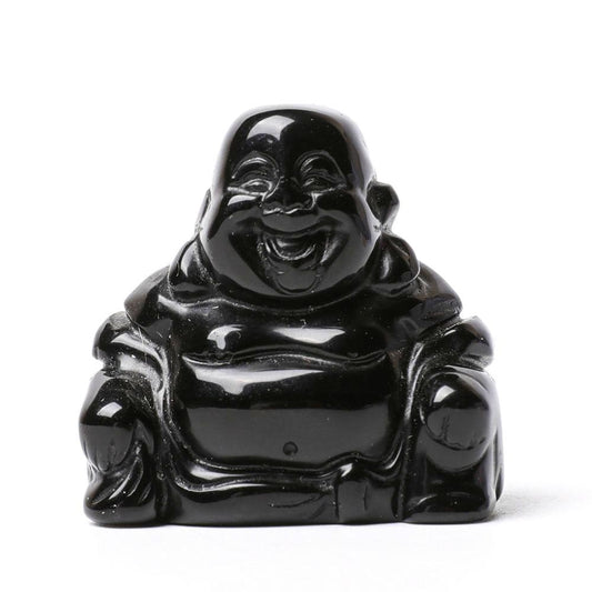 Black Obsidian Buddha Crystal Carvings Wholesale Crystals USA