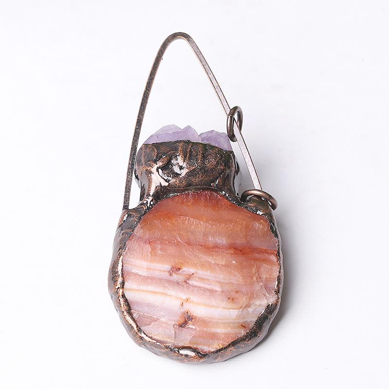 3" Carnelian Amethyst Pendant for Jewelry DIY Wholesale Crystals USA