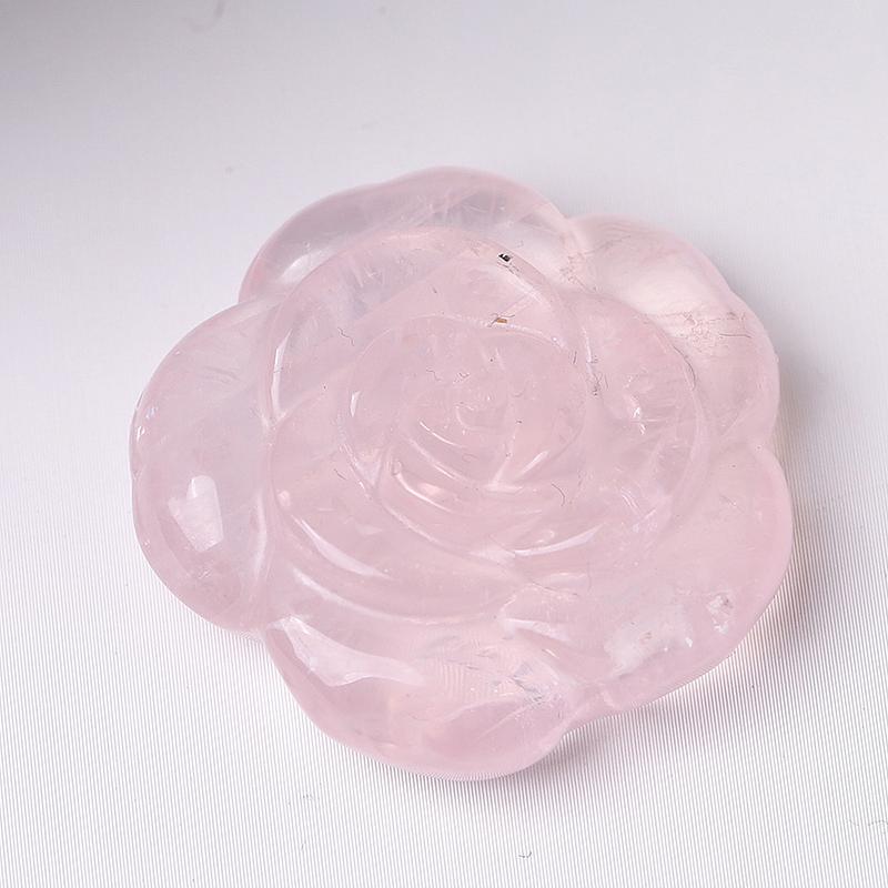 1.2" Rose Flower Crystal Carvings Wholesale Crystals USA