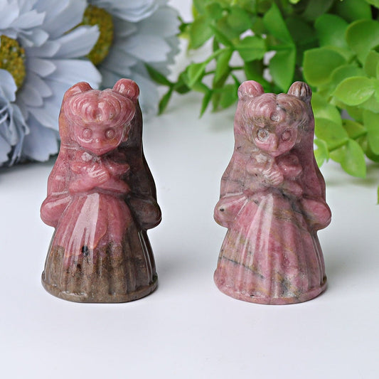 2.3" Rhodonite Princess Serenity Crystal Carvings Wholesale Crystals USA