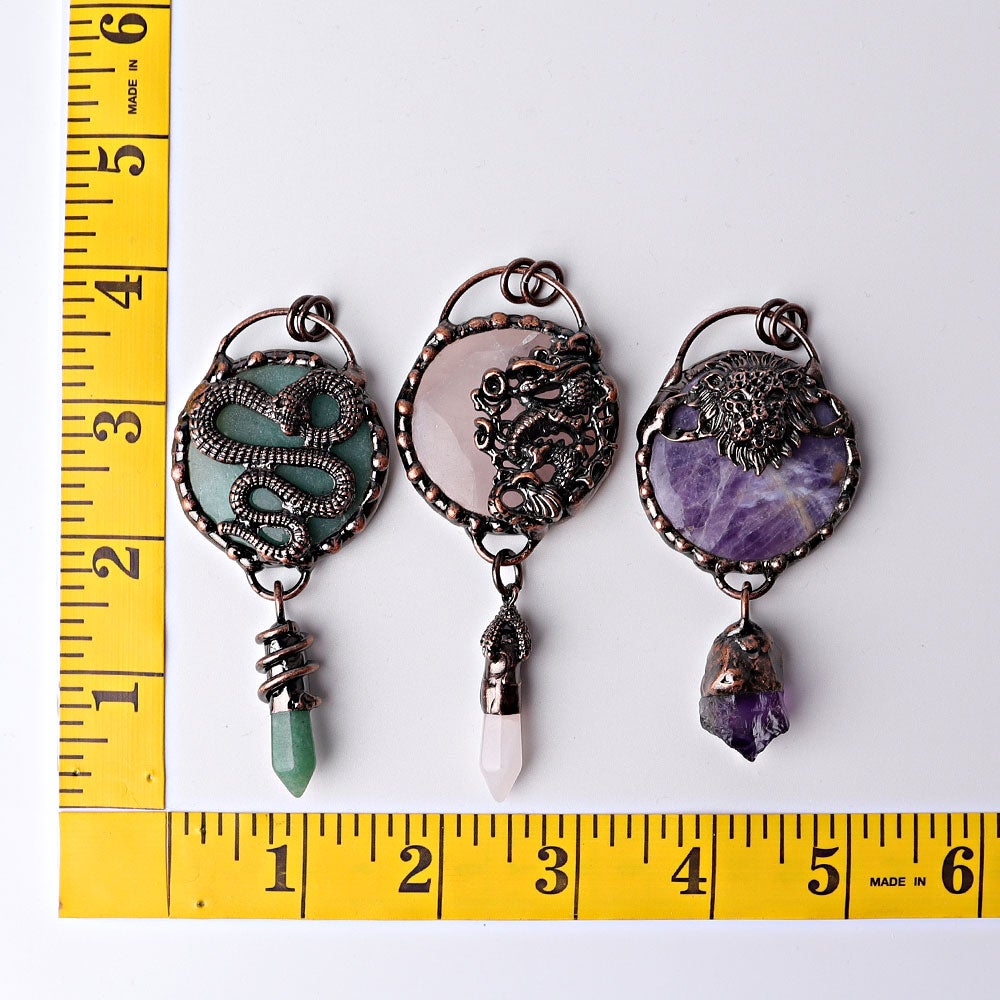 3.5" Vintage Crystal Pendant Wholesale Crystals USA