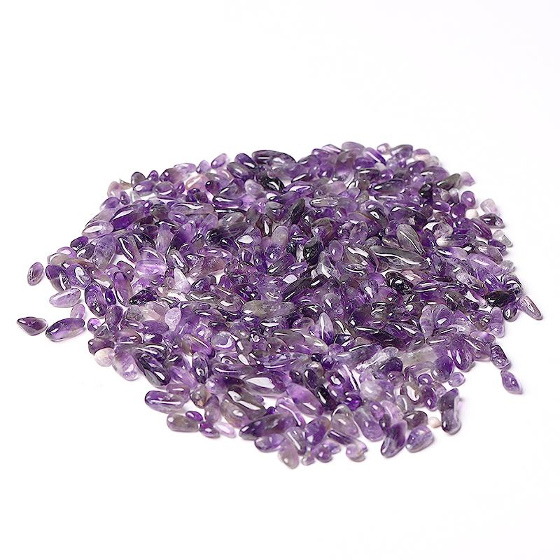 0.1kg 7-9mm High Quality Natural Amethyst Chips Wholesale Crystals USA