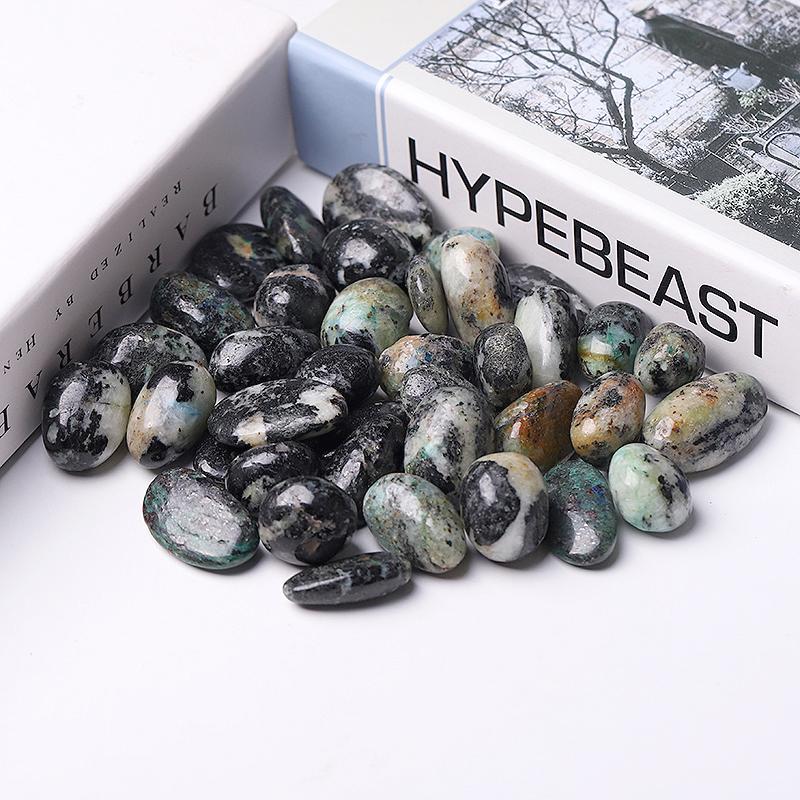 0.1kg 20mm-30mm Moss Agate Tumbles Wholesale Crystals USA