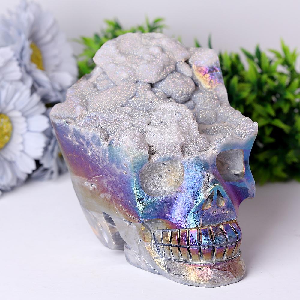 Aura Druzy Crystal Skull Carvings Wholesale Crystals USA