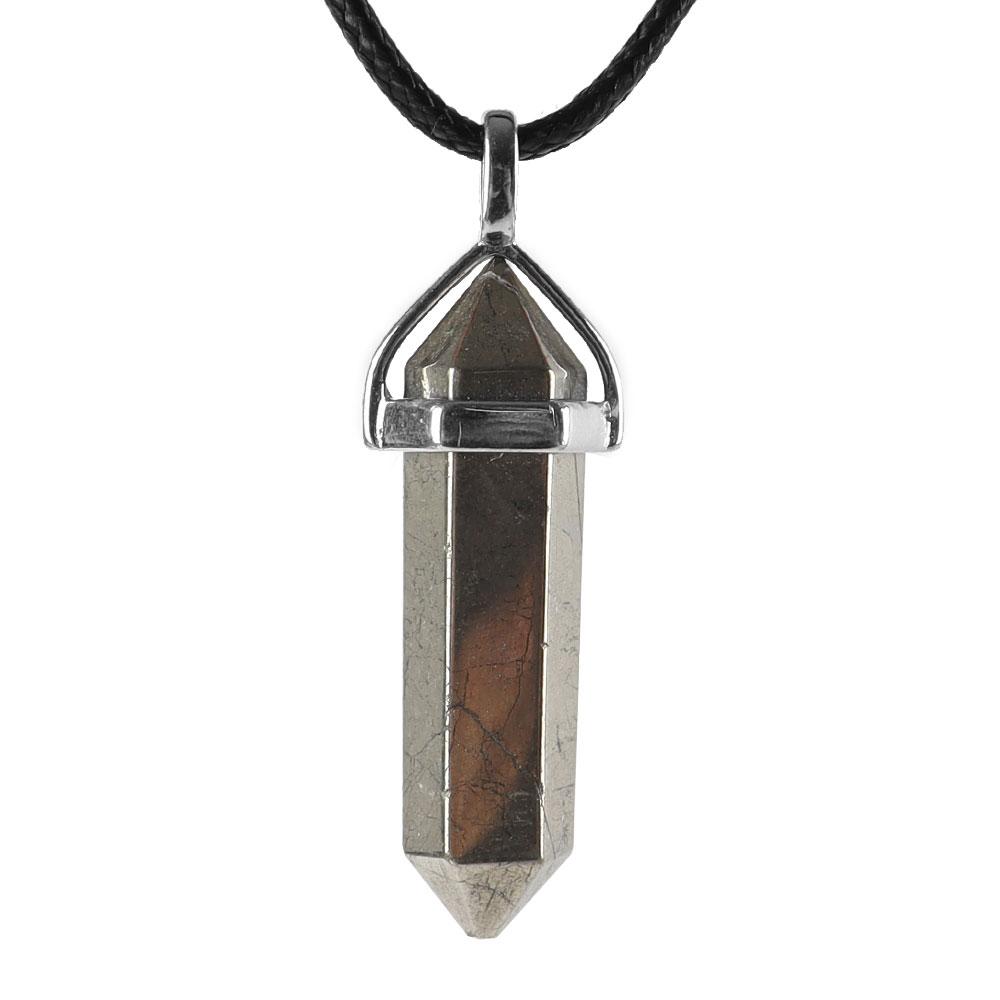 Natural Semi-Precious Gemstone Crystal Healing Hexagonal Point Chakra Pendant Wholesale Crystals USA