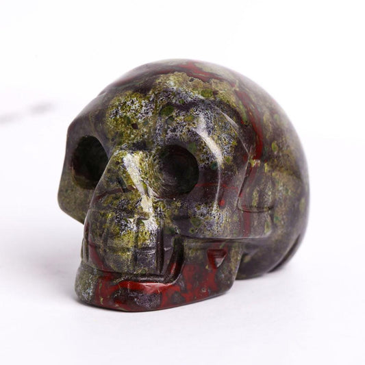 2" Dragon Blood Stone Crystal Skull Carvings Wholesale Crystals USA