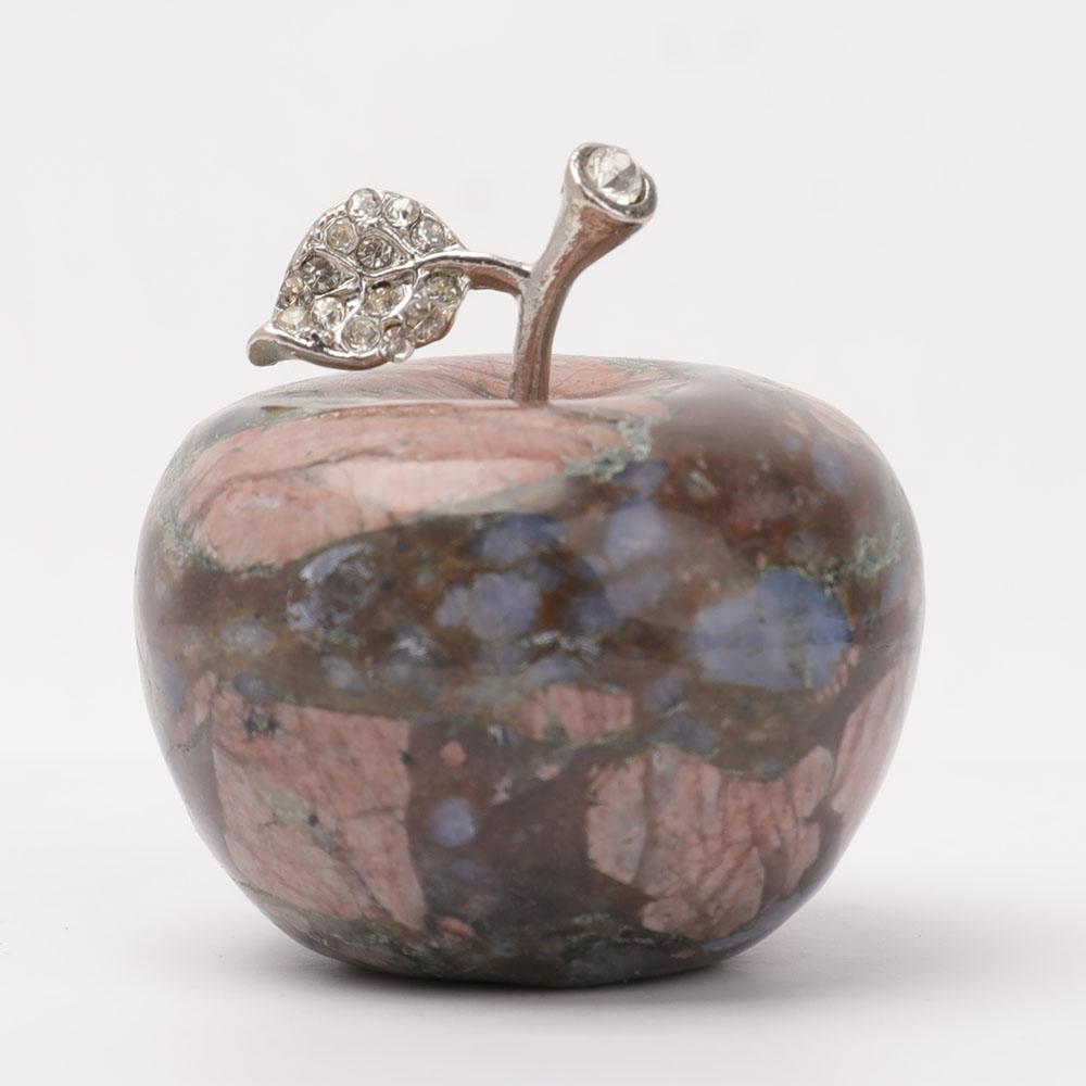 2" Crystal Apple Carvings Wholesale Crystals USA